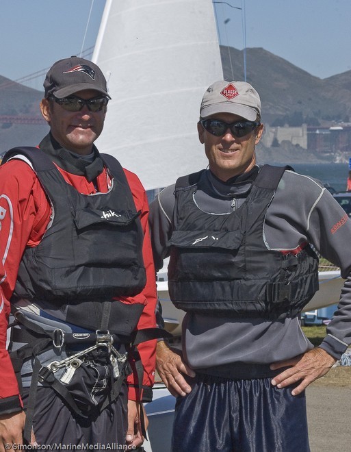 Mike Martin Miles Nelson 2009 World 505 Champions, San Francisco &copy; Erik Simonson/MarineMediaAlliance.com http://marinemediaalliance.com/gallery/